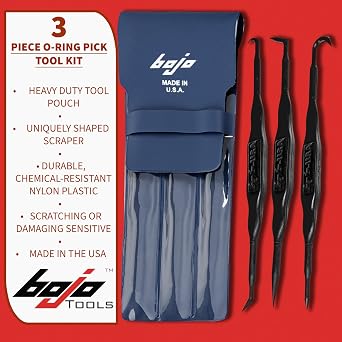 Bojo Tools 3-Piece O-Ring Pick Tool Kit in Pouch, 5-Pack