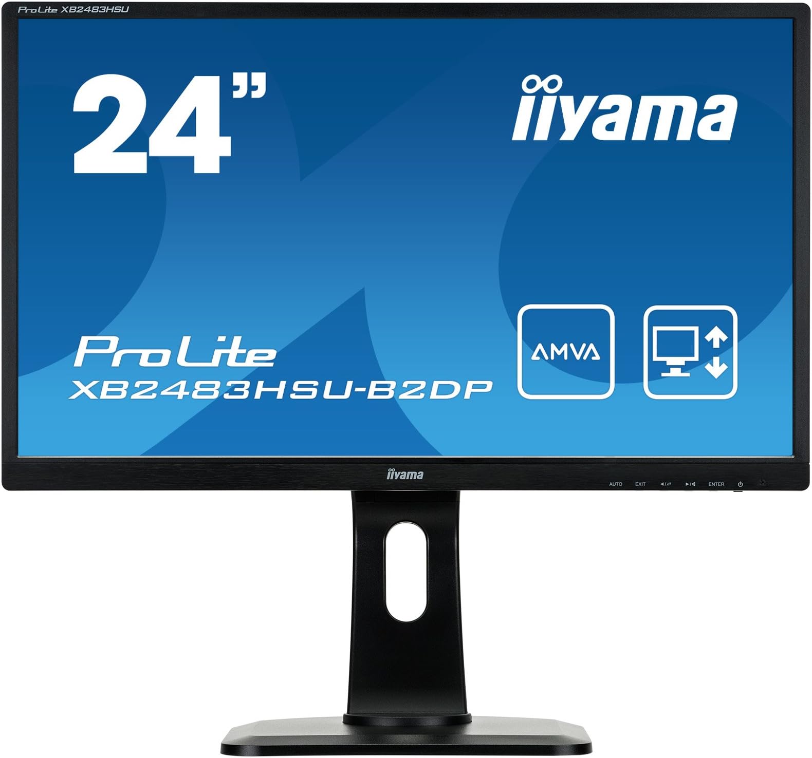 iiyama XB2483HSU-B2DP 24" ProLite Height Adjustable AMVA HD LCD Monitor - Black