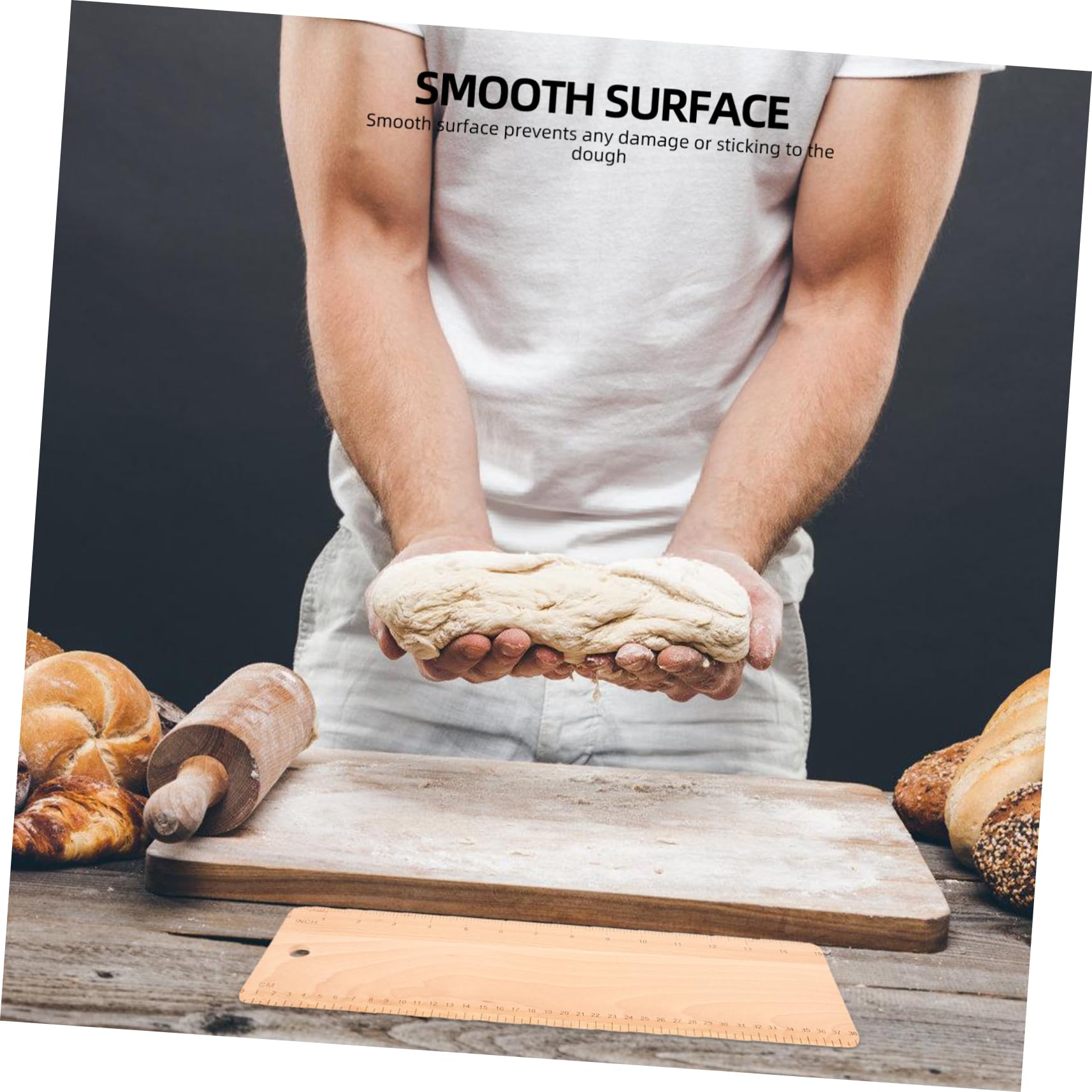 Bread Dough Transfer Peel Dough Transfer Plate for Baking Smooth Surface Lightweight Versatile Tool for Easy Dough Movement and Handling