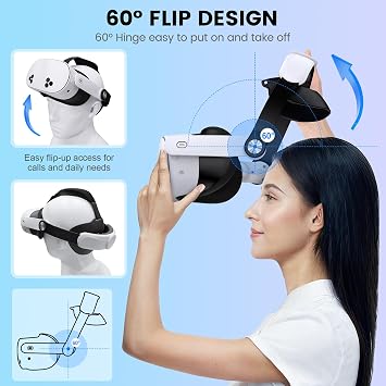 Quest 3S/Quest 3/Quest 2 Head Strap - Adjustable Comfort Head Strap for Elite VR Headset, Enhanced Support & Reduced Pressure