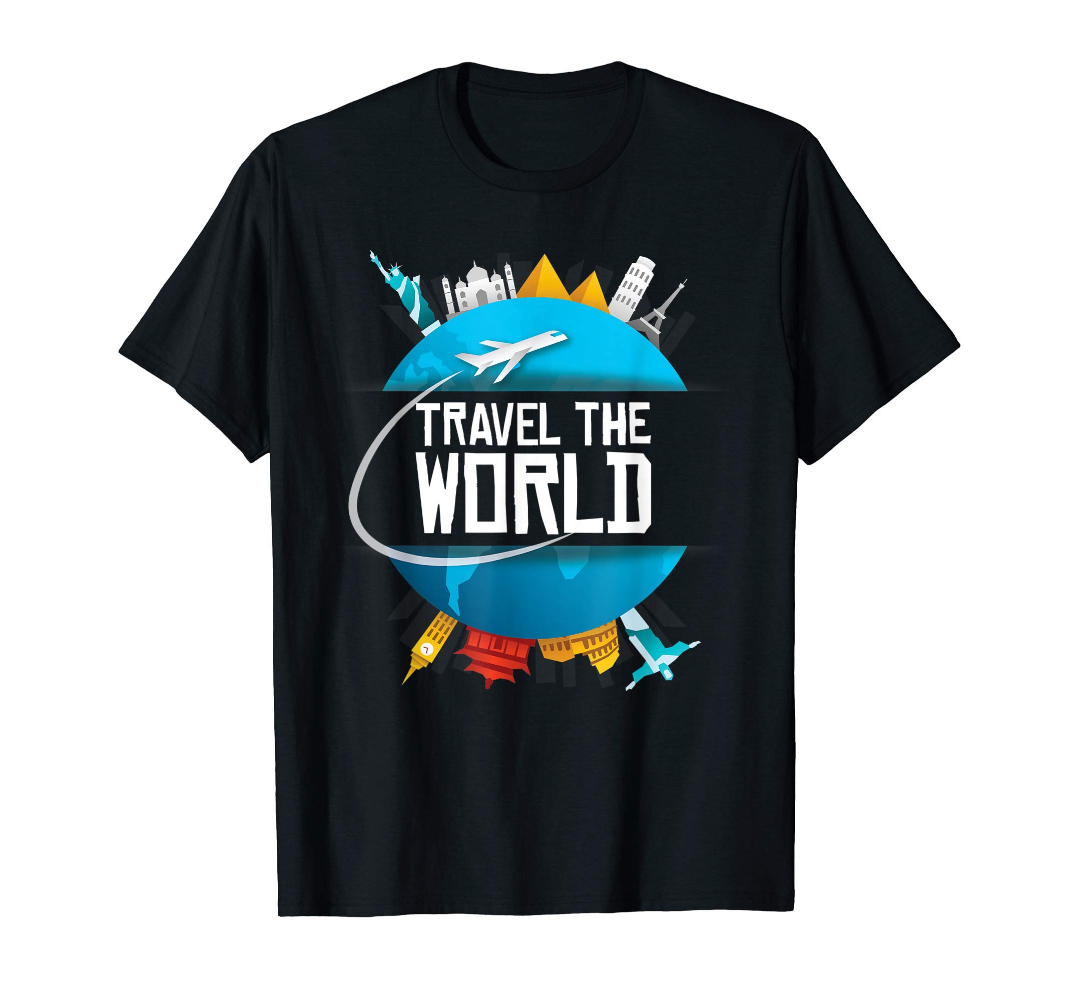 World Trip and Traveller Adventure GiftsWorld Trip Travel Around The World Traveller Gift T-ShirtOEKO-TEX STANDARD 100