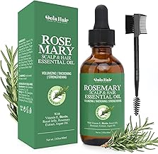 Organic Essential Rosemary Oil for Hair Growth, Thin Hair, Healthy Scalp and Skin (2.03 Oz)