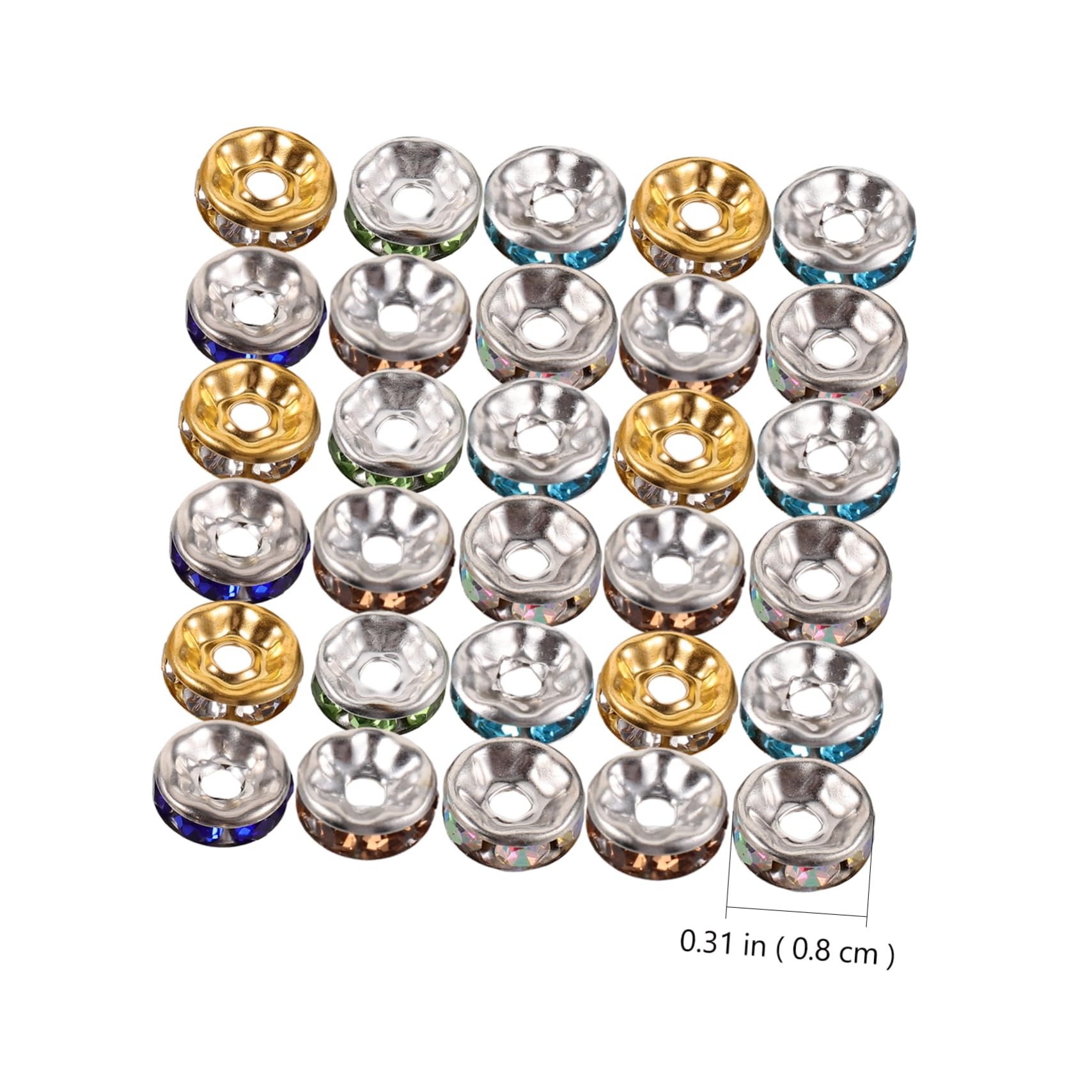 SHINEOFI 5 Series Cuentas Doradas Para Hacer Pulseras Cuentas Para Joyería Kit Para Hacer Joyas Coloridas Con Letras Para Pulseras Kit Para Collares Con Dijes 200 piezas*5
