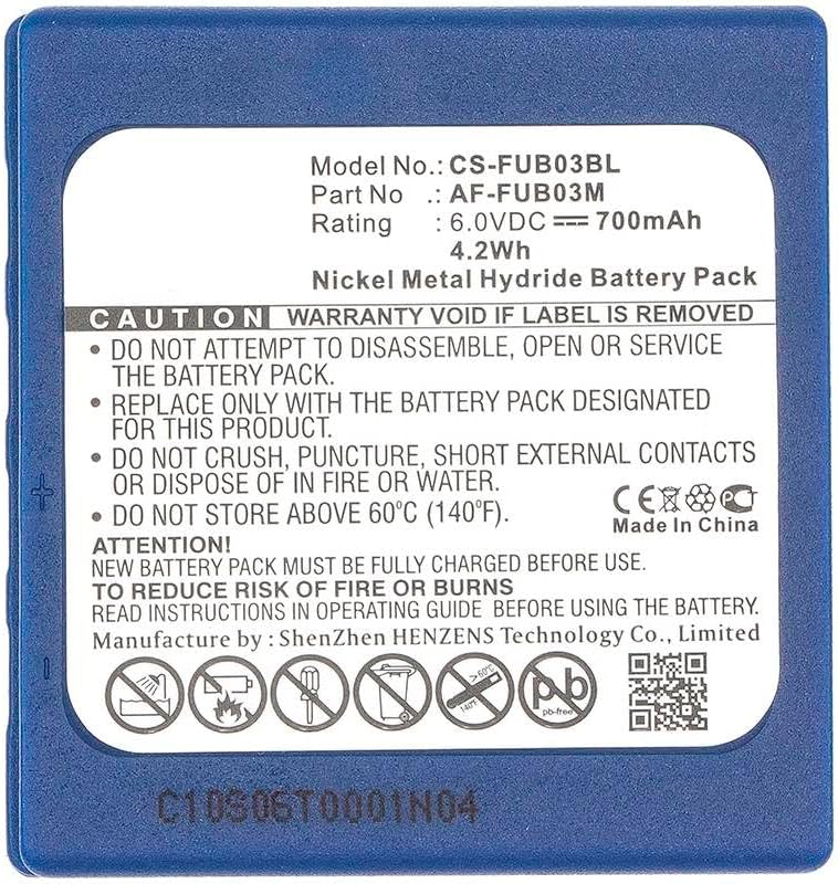 Hetronic用700mAhバッテリー TGA TGB HBC FUB 3A FUB3A Radiomatic BA203060