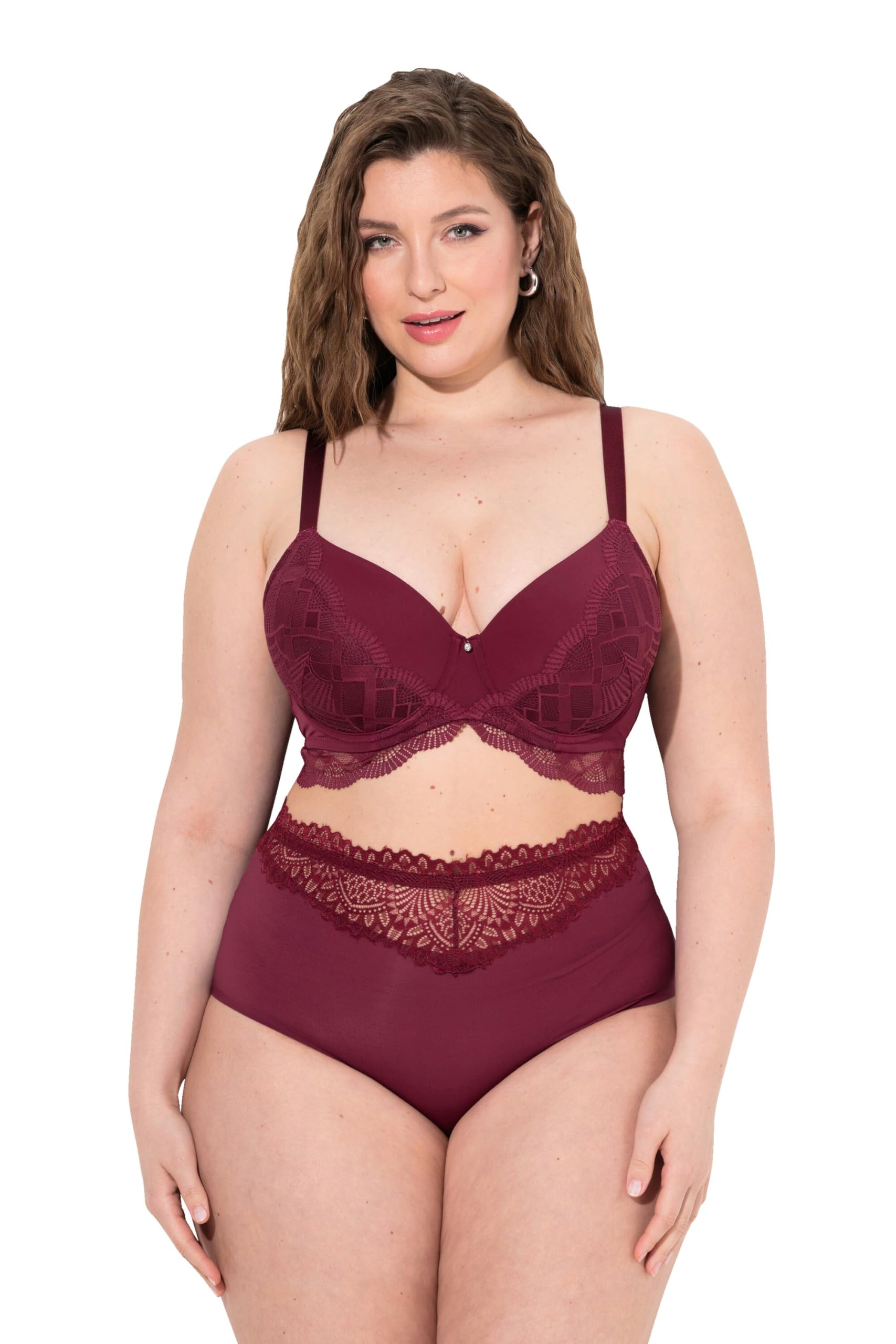 Ulla Popken TruYou by Damen große Größen Übergrößen Plus Size TruYou by Bügel-BH, Spitze, Softcups 832809