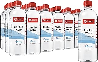 Resway American Red Cross Distilled Water 16.9 fl.oz. | General Multi-Use | Purified Distilled Water for Drinking, Baby Formula, Nutrition Powder, Aquarium Care | Everyday Use | 24 Pack