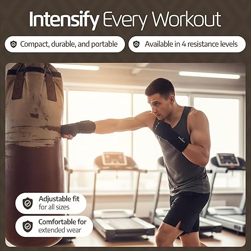 Miniatura 2 de LoGest Peso de muñeca con trabillas para el pulgar y cierres de  1 libra, 2 libras, 2.5 libras, 3 libras  Se vende en pares  Pesas de muñeca de