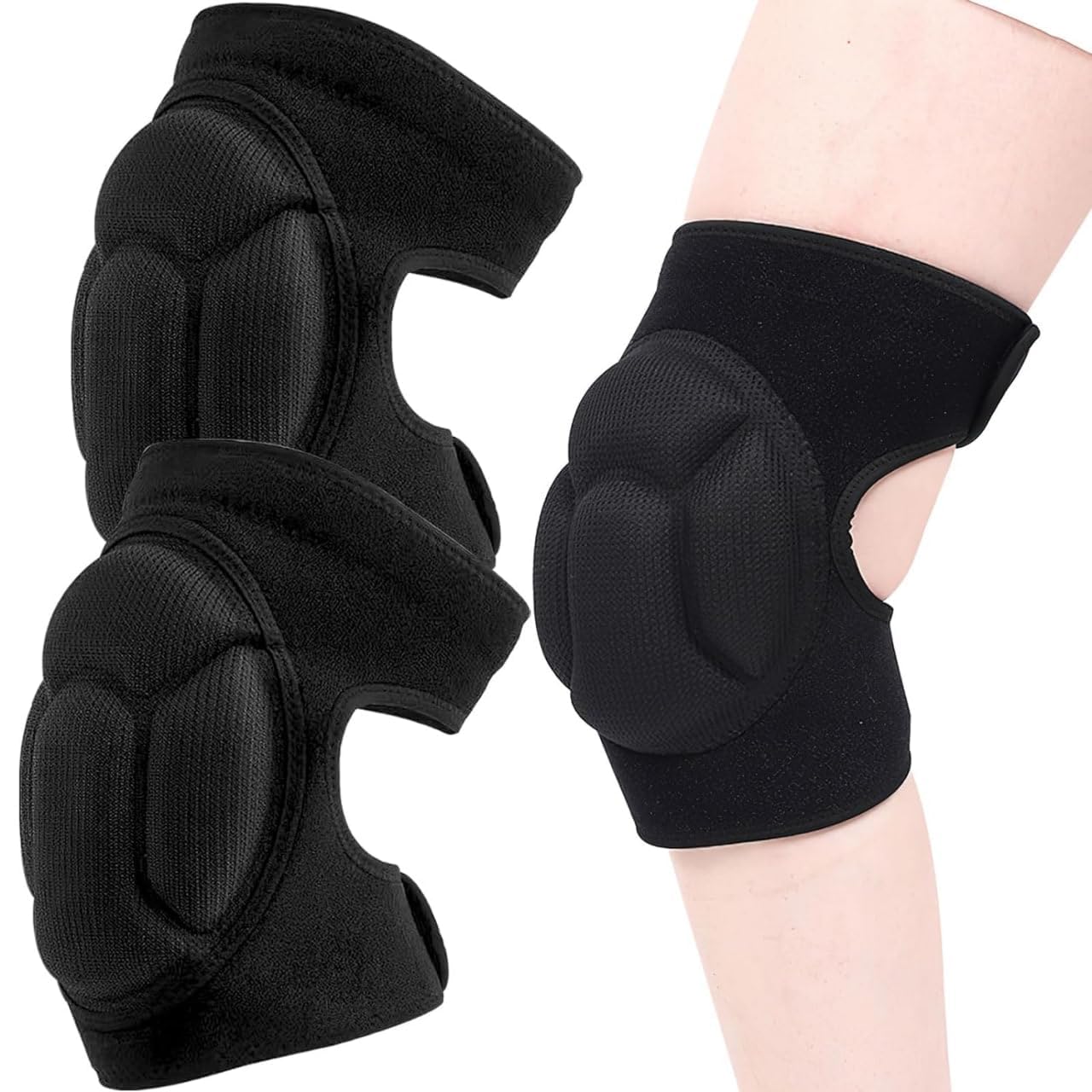 ASTIKAYA Knee Pads for Garden, Gardening, House Cleaning, Construction Work,Volleyball, Flooring Kneepads with Thick, Kneeling Pad Cushion Floors Cleaning Scrubbing for Adult Men Women