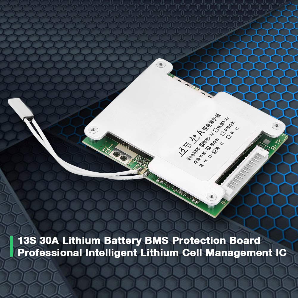 Scheda Protezione Batteria Li Ion BMS 13S 48V 54,6V - Per Bici Elettriche, Corrente 15A - Foto 7