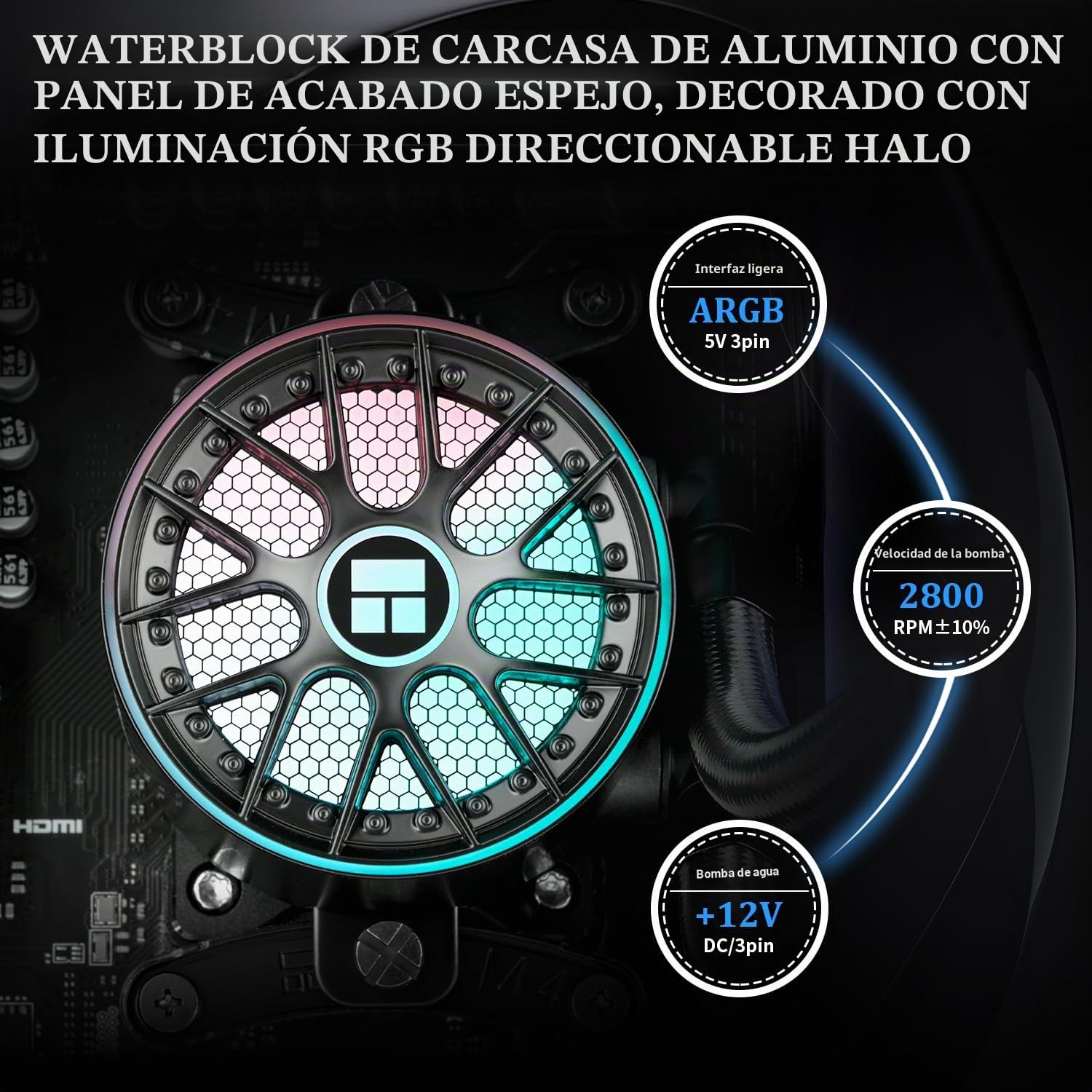 Thermalright Aqua Elite 360 V6 ARGB Black CPU - Refrigerador de líquido (360 filas de refrigeración, 3 x 120 mm, AM4/AM5, Intel LGA115X/1200/2011/1700/1851, AIO CPU)
