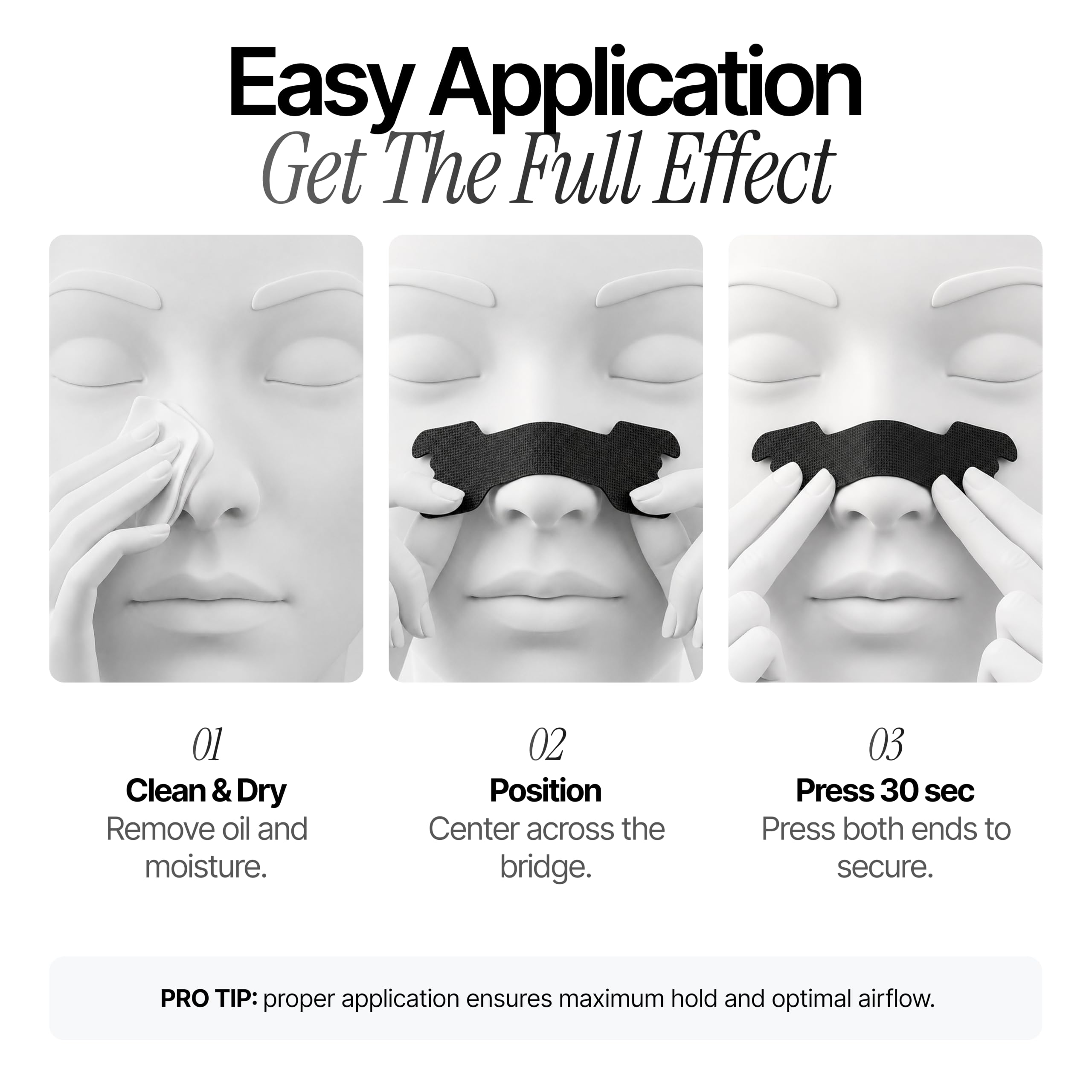 HiStrips High Performance Nasal Strips, Sweat-Proof, Black, 30 Count — Amazon image 6