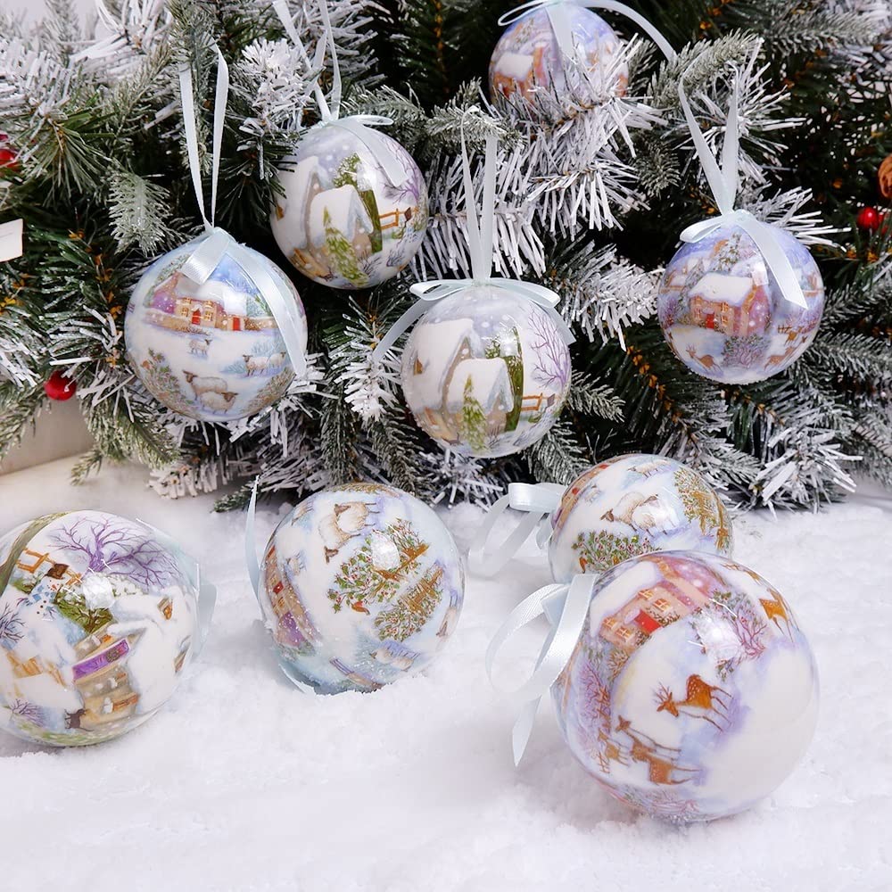Amazon.co.jp: AGHH クリスマス オーナメント 6ピースクリスマスツリー