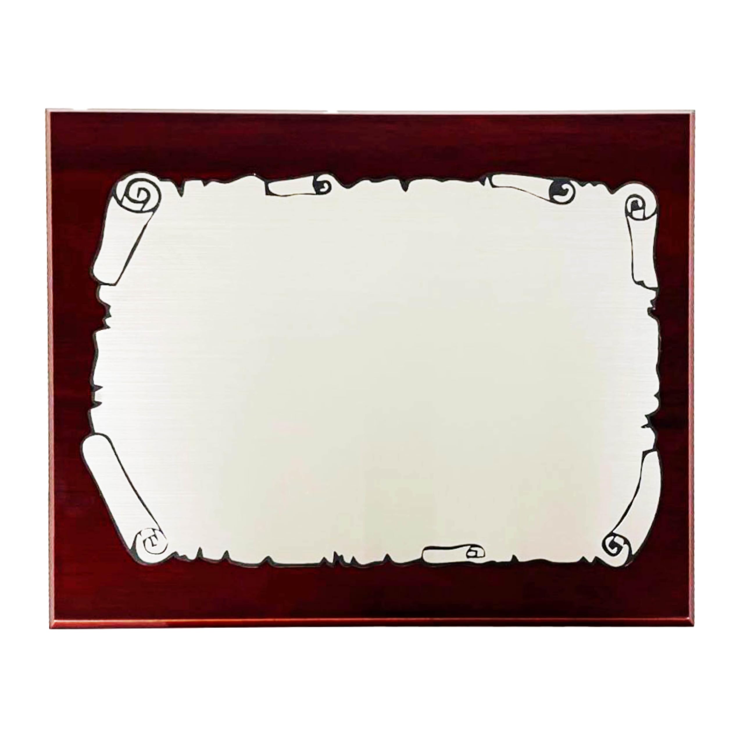 Placa conmemorativa personalizada grabada con láser (Mediana)