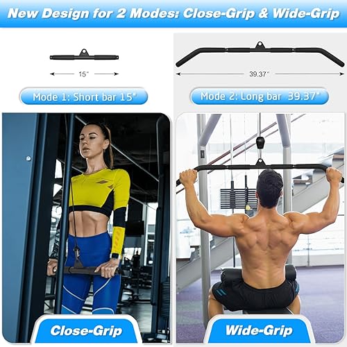 Miniatura 2 de Fitness Cable Pulley System, Gym LAT and Lift Pulldown Machine Attachments, Home Workouts Equipments for Biceps Triceps Shoulder Arm Curl Forearm