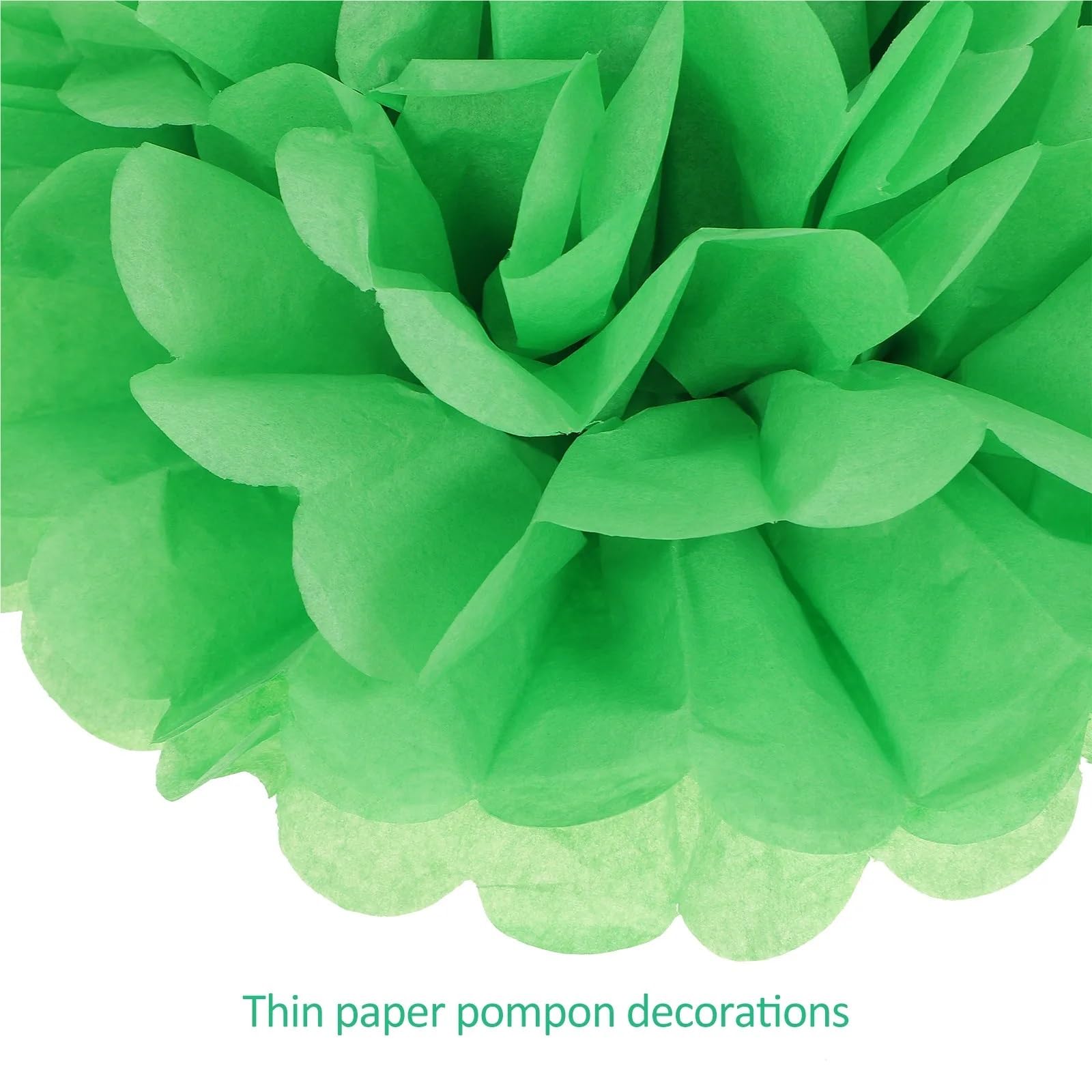 Pompones Decoracion Flor de pompón abanicos papel
