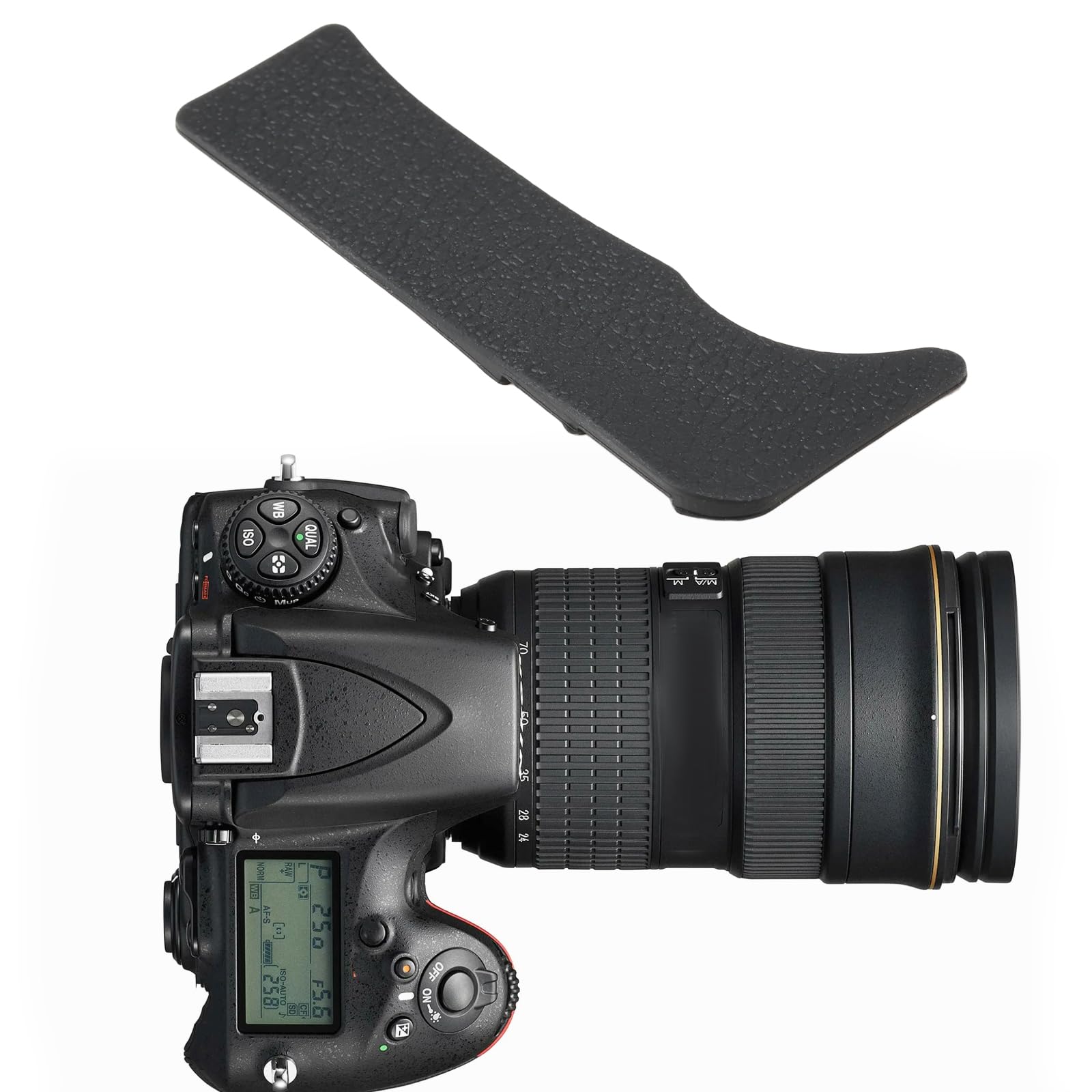 EMSea 2 szt. kamera kciuk tylna pokrywa gumowy uchwyt kompatybilny z Nikon D810