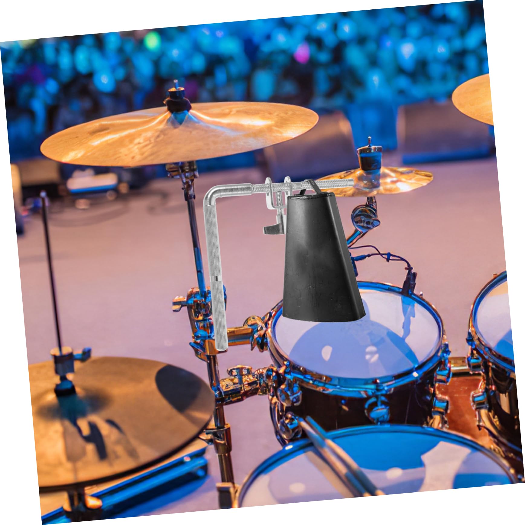 Totority Drum Cowbell Mount Cowbell Extension Clip Sturdy Metal Construction Easy to Install