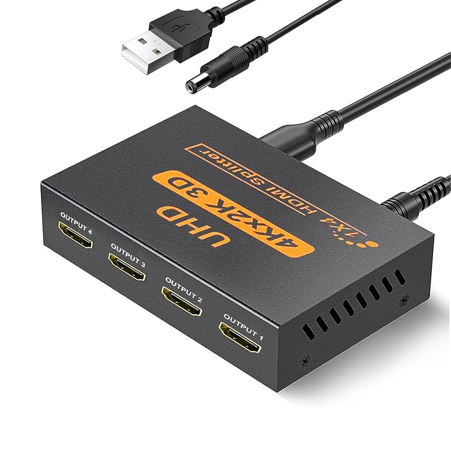 Amazon | Chayoo HDMI スプリッター 1入力4出力 4K 60Hz 1x2
