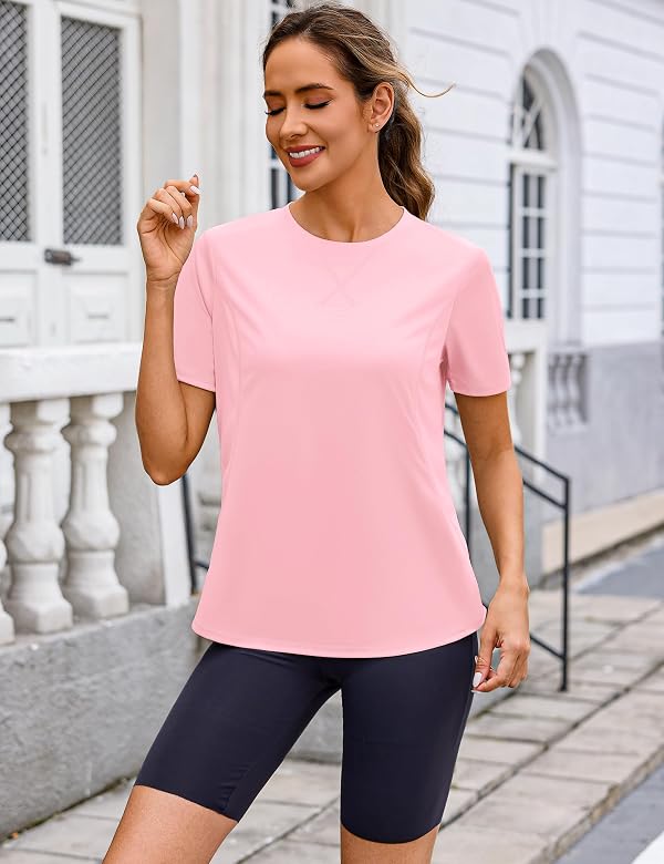 Quenteen Women's UPF50+ Short Sleeve Sun Shirt Quick Dry Breathable Top by Quenteen - Used condition - Image 3