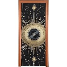 Magic Eyes Door Cover Funny Props Home Office Decoration Holiday Background Door Decoration Party Supplies, 32x79in