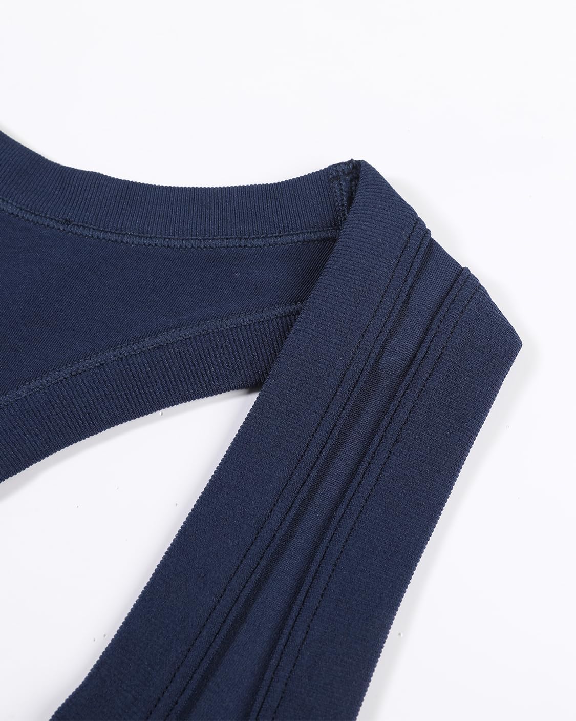 AUROLA Essentials Seamless Sleeveless Racerback Top,Women Subtle Marl Workout Square Neck Fitted Tank - Image 4