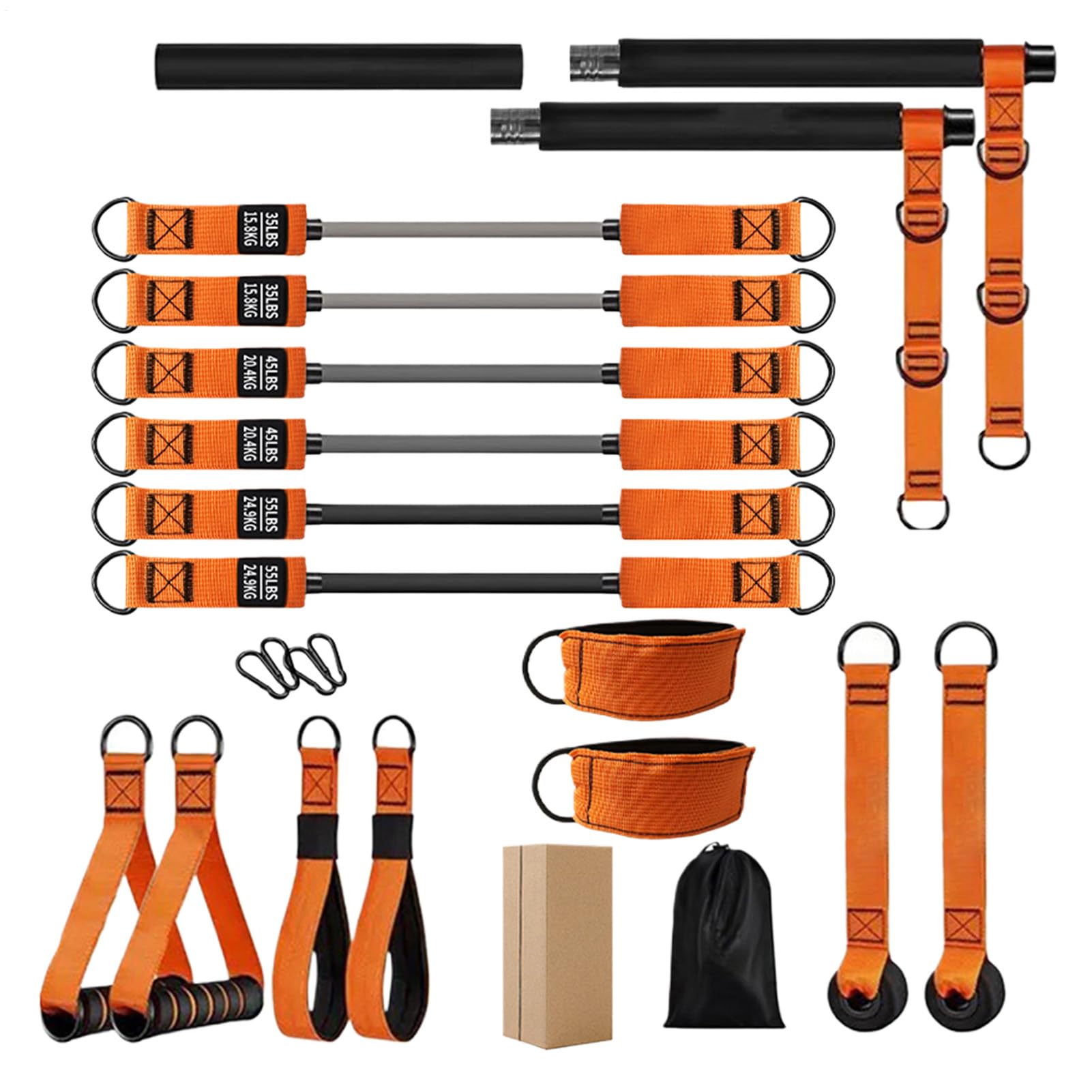 Barra de pilates para el hogar, dispositivo de entrenamiento para moldear el cuerpo, para sentadillas, gimnasio en casa, principiantes, deportistas, hombros, cuello y cintura