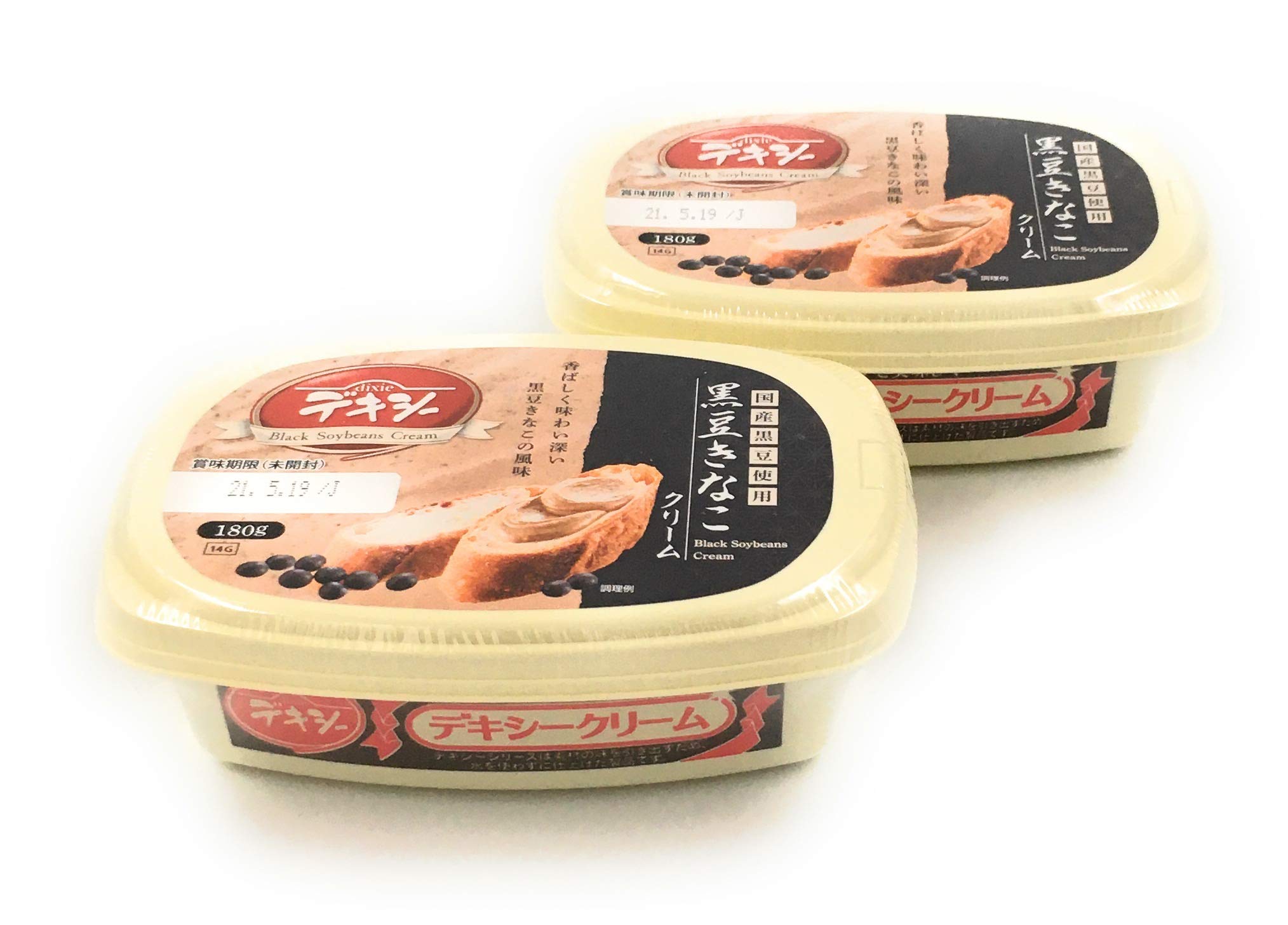 Amazon | 【まとめ買い】デキシー 黒豆きなこクリーム 180g×2 | 日本