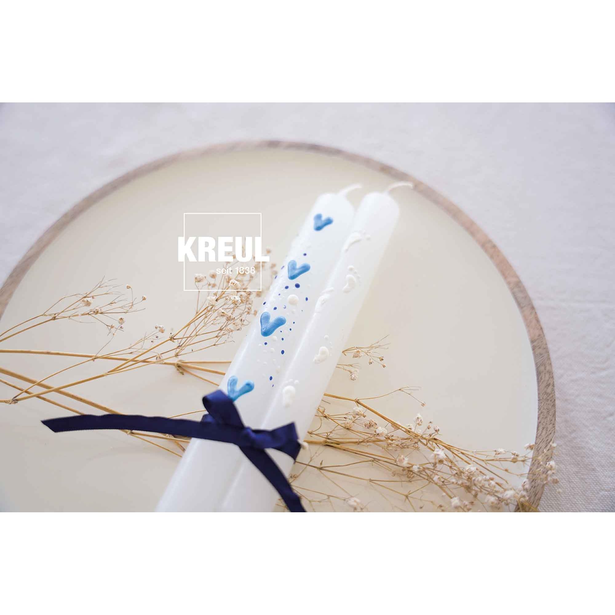 Penne Per Decorare Candele Kreul - 10 Colori A Base Di Cera | Punta Fina Per Disegnare | Multicolore - Foto 4