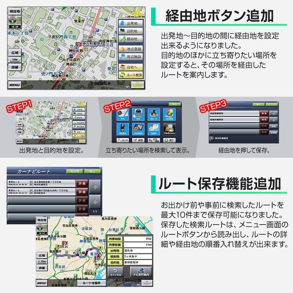 Amazon.co.jp: 2026年度版地図搭載 7インチ ポータブルナビ るるぶ