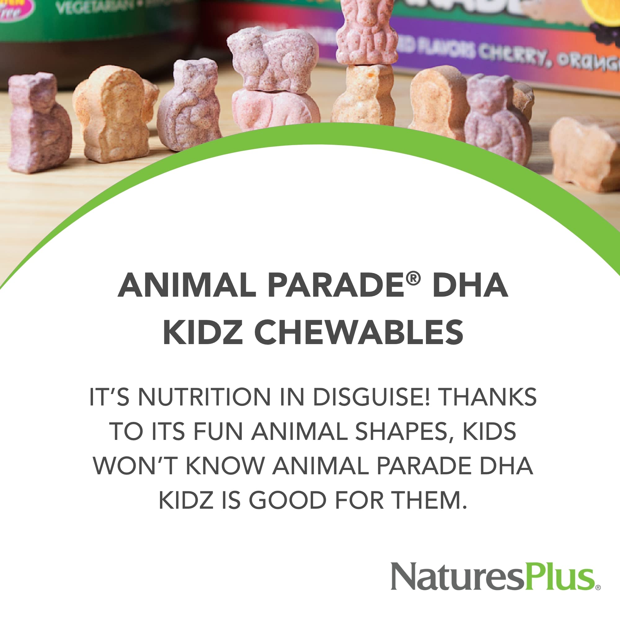 Natures Plus Source of Life® Animal Parade® DHA 90 Lutschtabletten