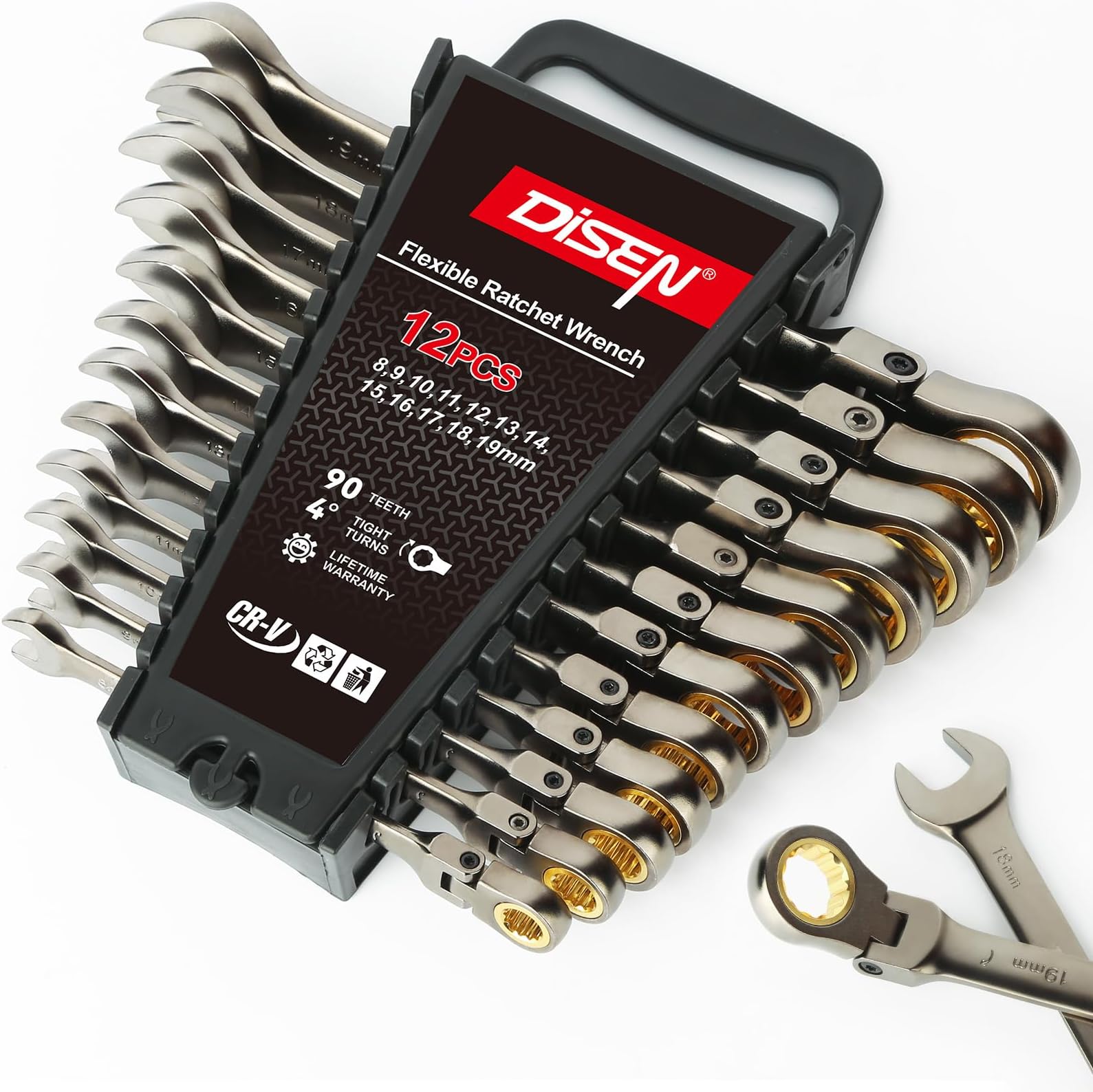 WORKPRO 7Piece 3in1 Reversible Ratchet Wrench Set 22Piece Ratcheting Wrench Set