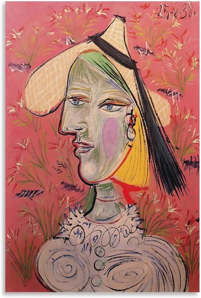 パブロ ピカソ(PABLO PICASSO)、【帽子を被った女】