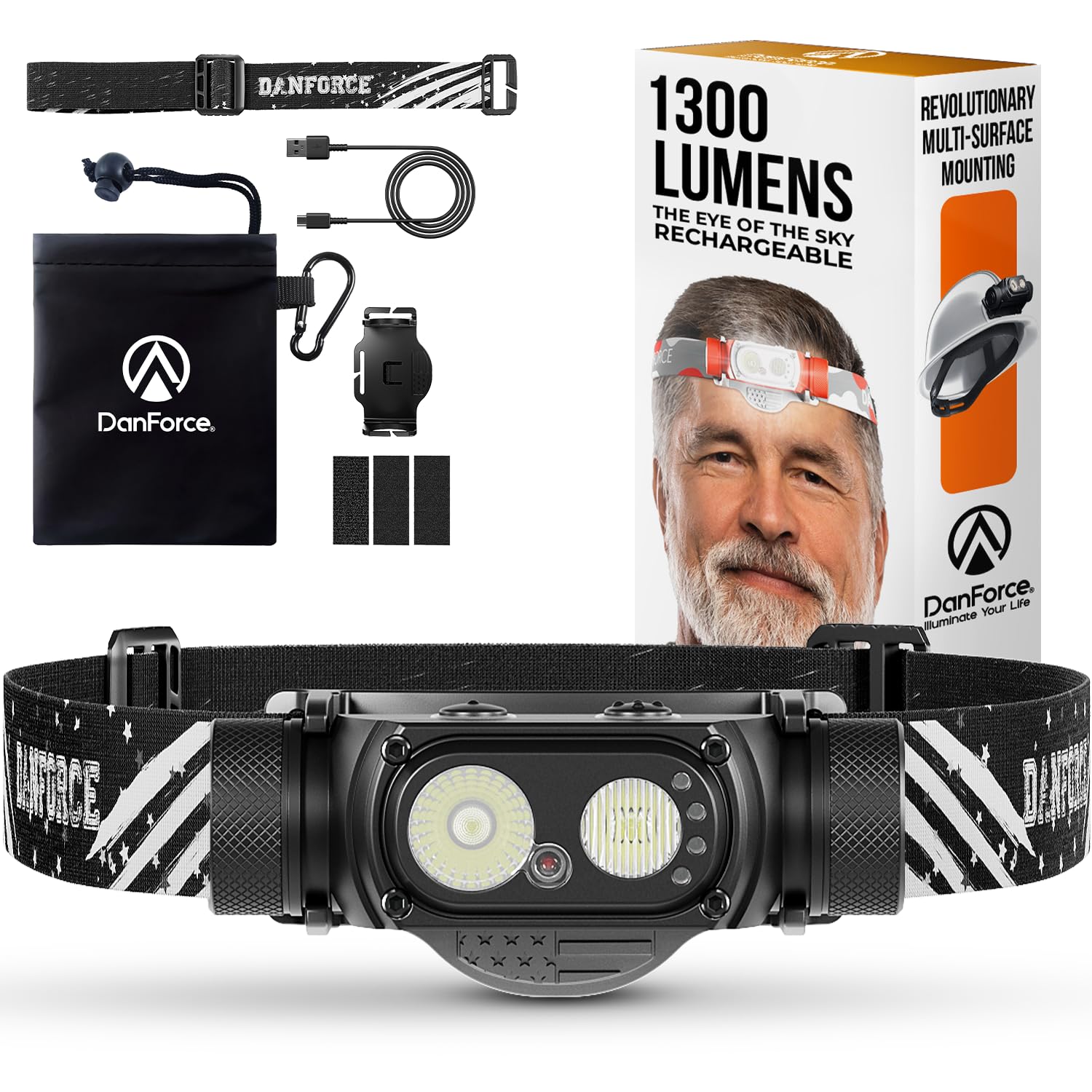 DanForce Headlamp Ultra Bright - Eye of The Sky (Mercury)