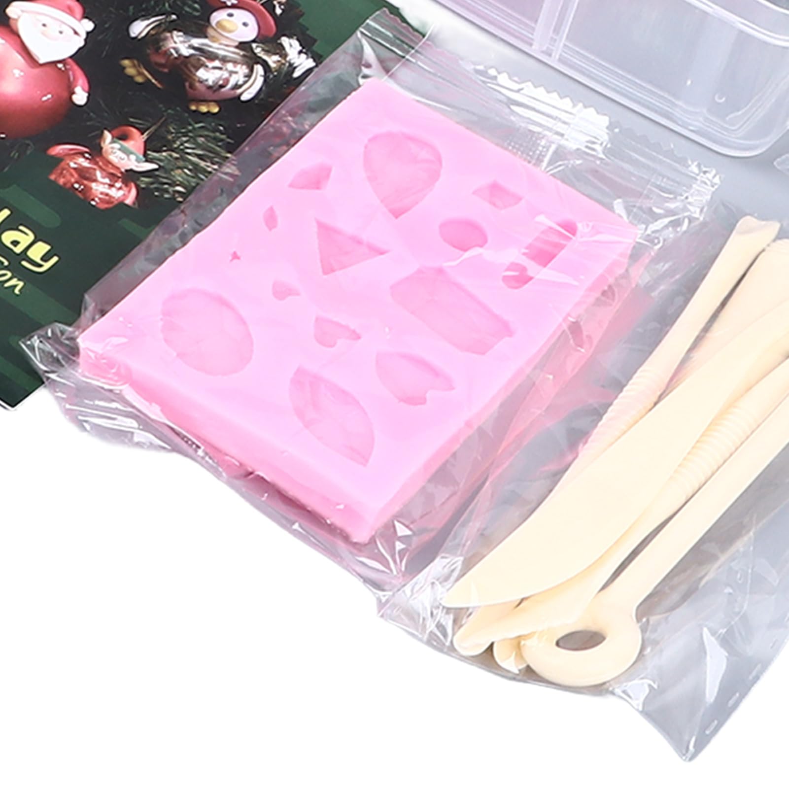 Kit di argilla polimerica 42 colori, set di argilla modellabile morbida con 5 strumenti per la scultura e stampo in silicone, kit fai-da-te senza cottura per la realizzazione di