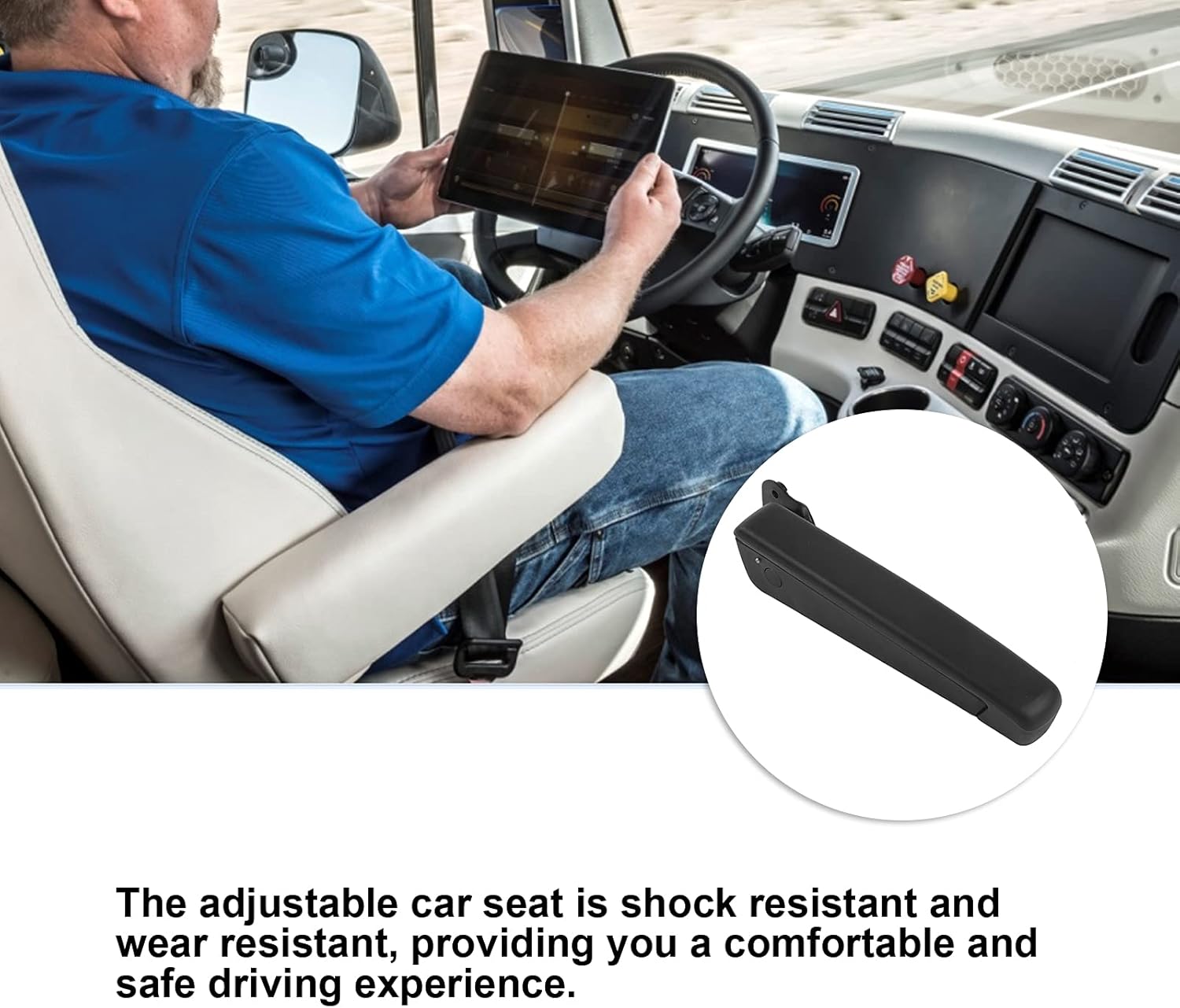 Motorhomes Armrest Car for Seat Armrest Left Side Pivoting Adjustable 0?120¡ã Shock Absorption Auto Accessories Universal Replacement for