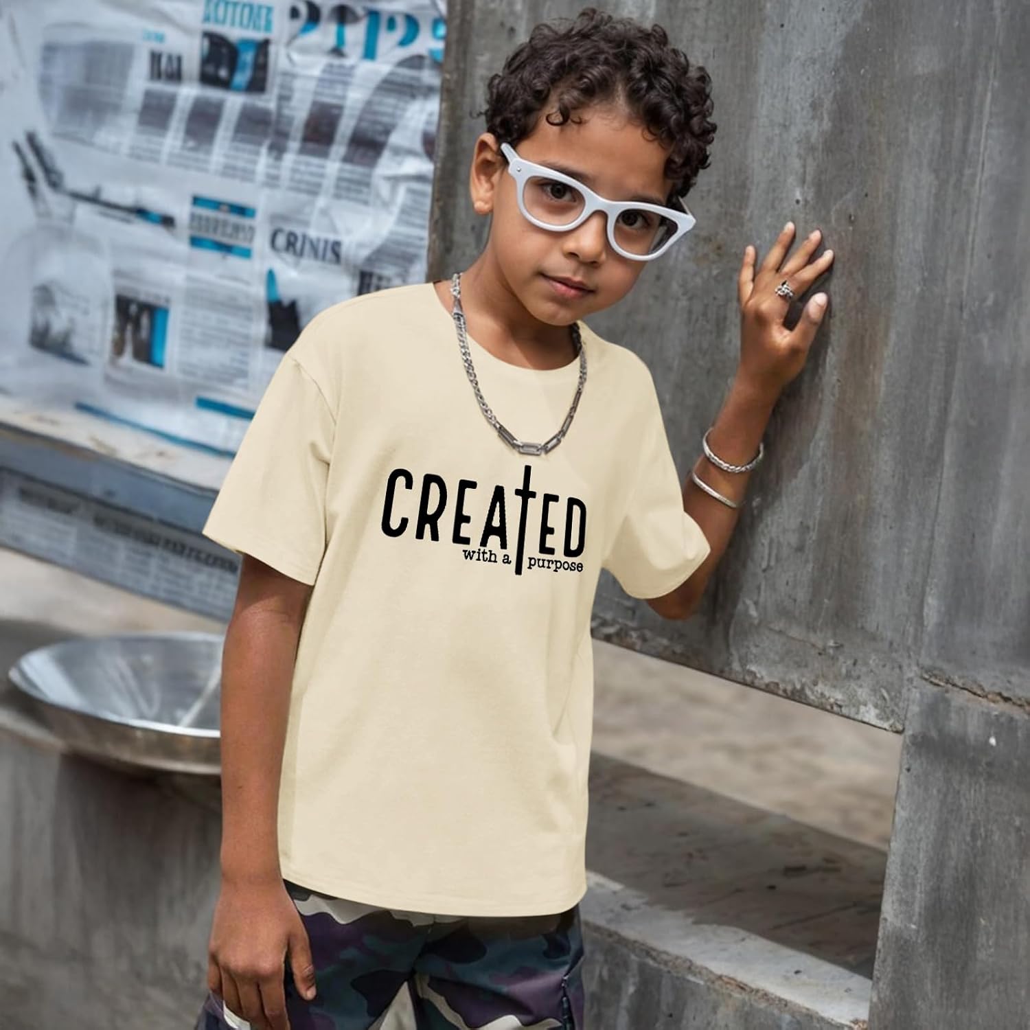 KEEVICI Christian Faith Shirts for Boys Jesus Bible Verse God Shirt Kids Graphic Tees Religious Inspirational Cotton Tshirts - Image 4