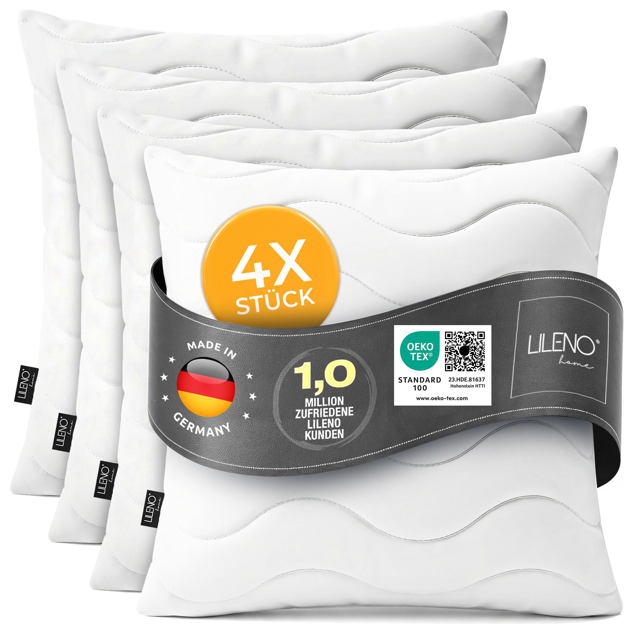 LILENO HOME Kopfkissen - Kissen-Füllung - Schlafkissen - Kissen