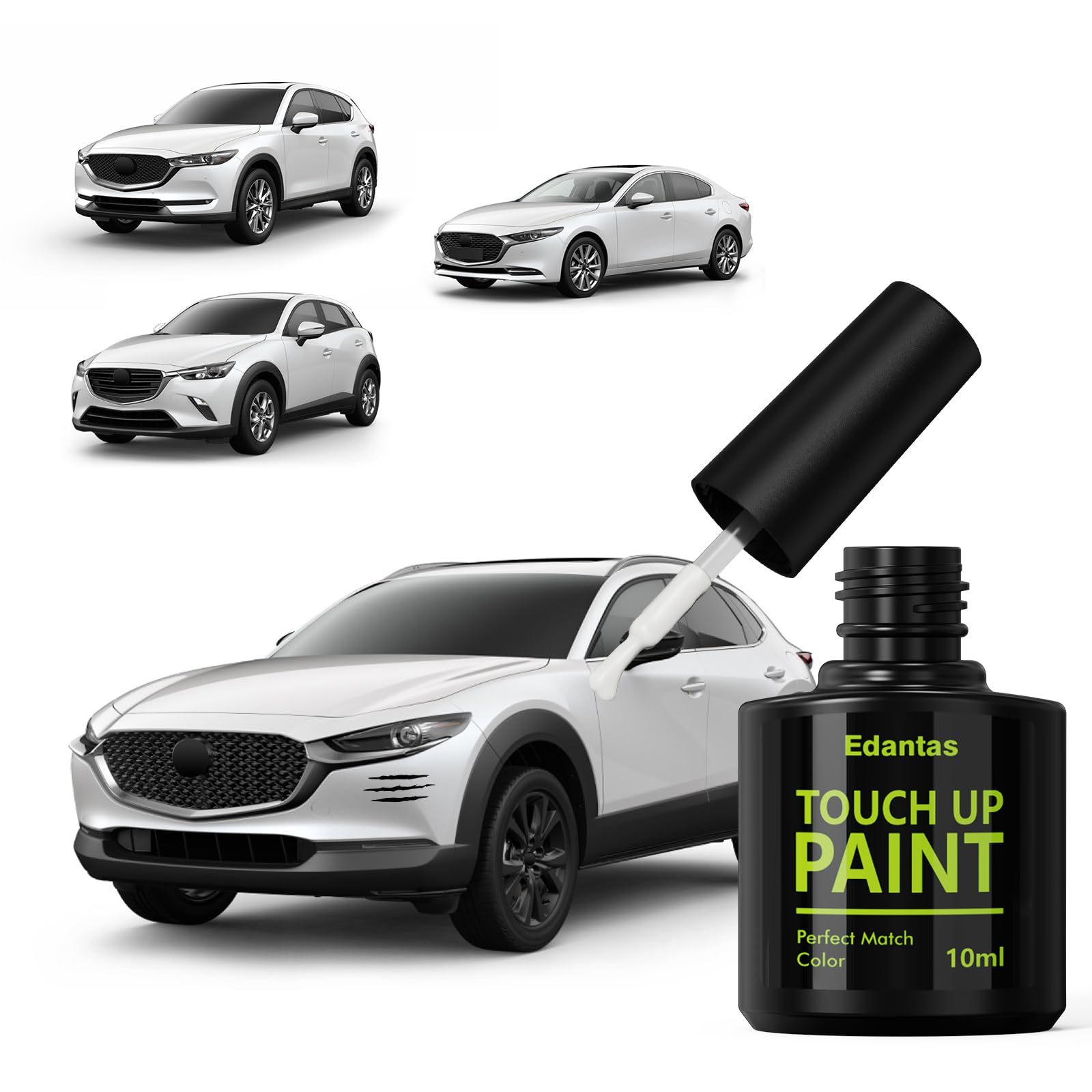Amazon.com: Edantas 25D Snowflake White Touch Up Paint for Mazda