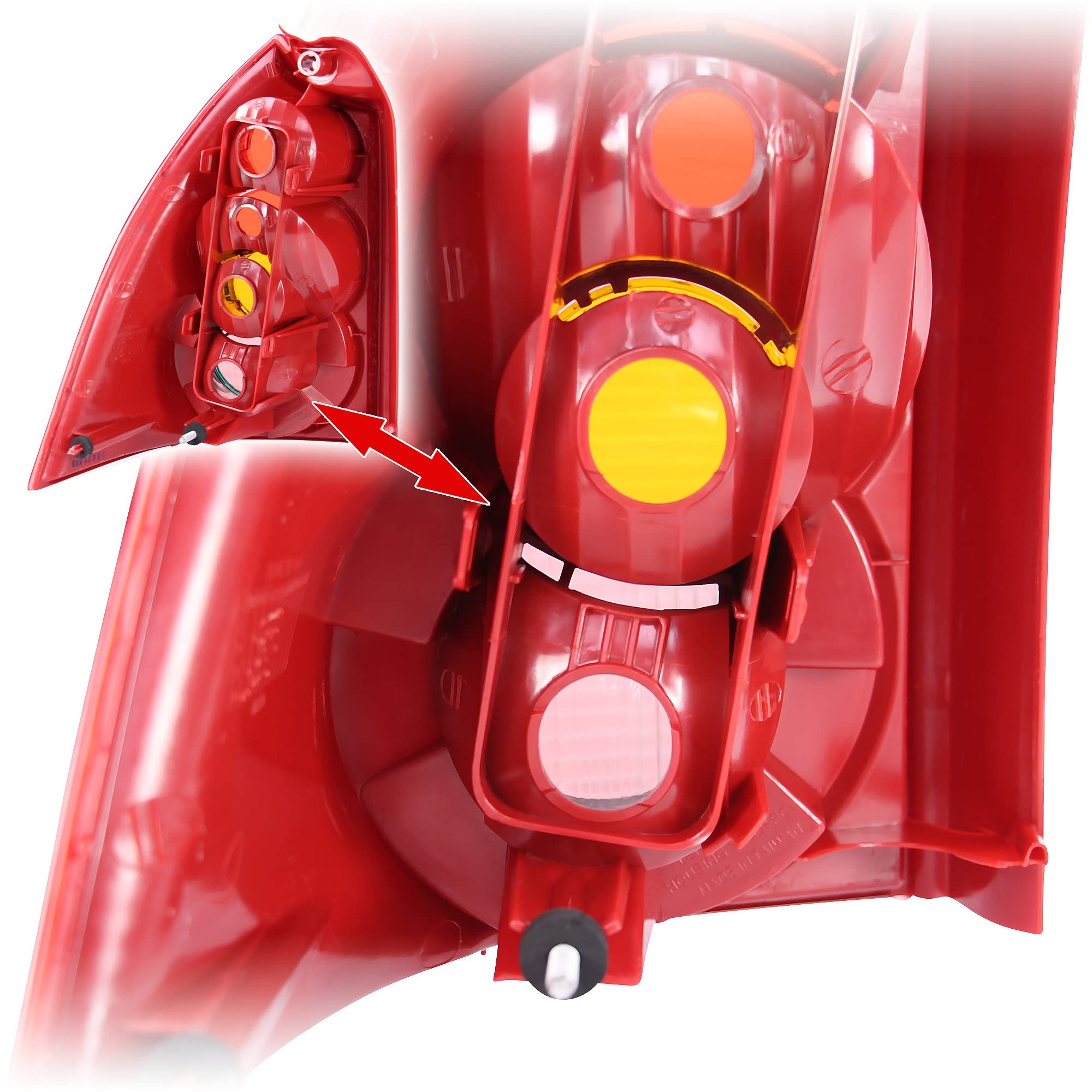 ATEC Germany 1x Piloto trasero derecho sin portalámparas | Compatible con: Peugeot 307 Break, 307 SW