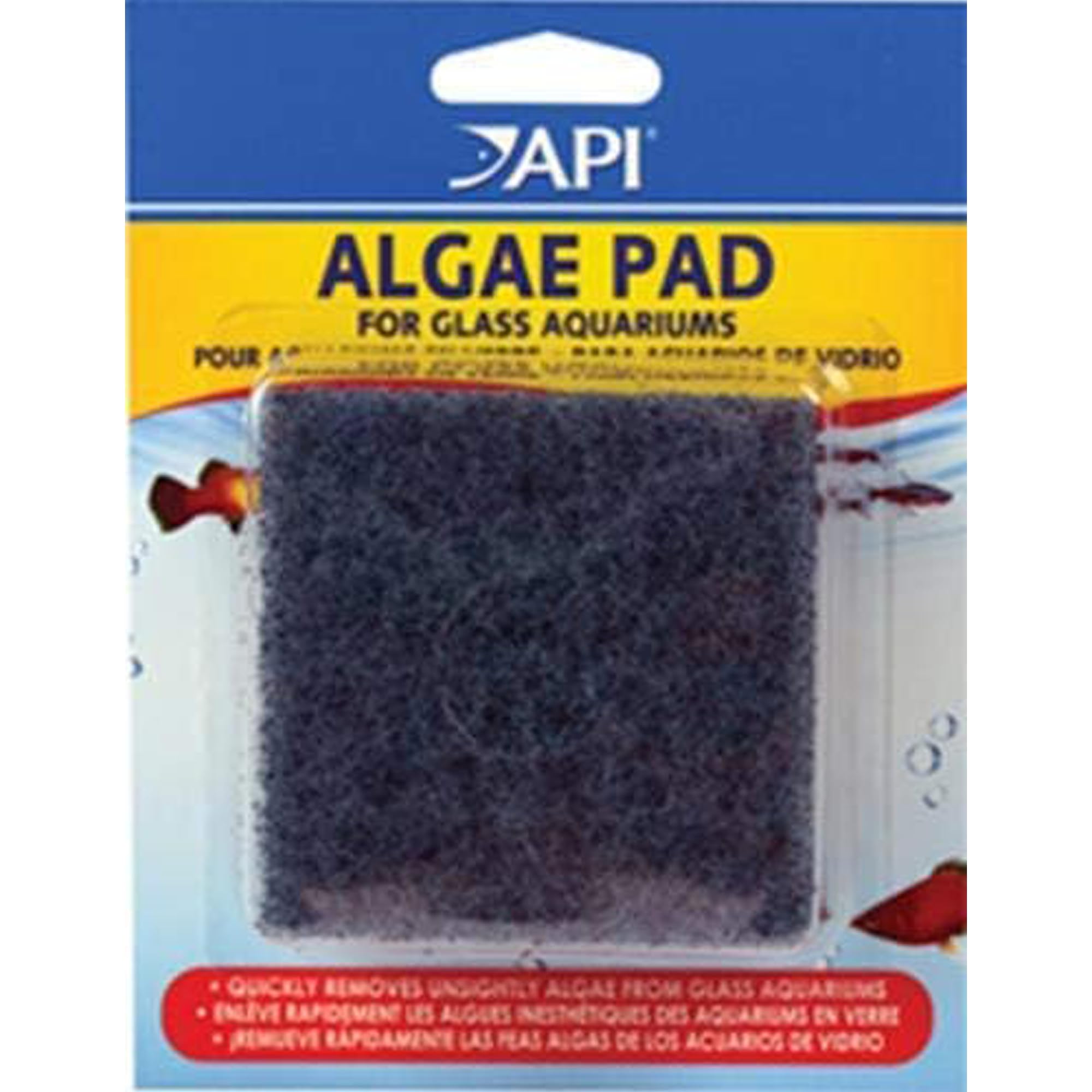 API Doc Wellfish's Hand Held Algae Pad for Glass Aquariums - 3 Pack