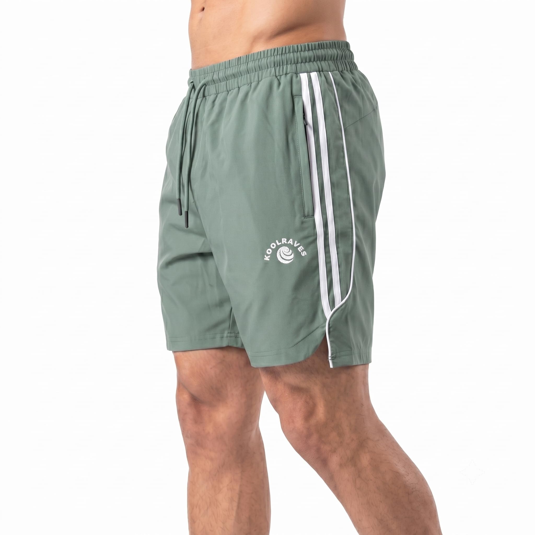 Men’s NS Spandex Workout Shorts - Lightweight Athletic Gym Shorts with Zipper Pockets & Drawstring (Regular & Plus Sizes)-picture-48