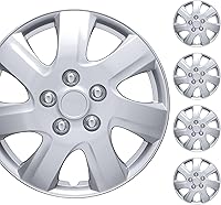 BDK 16 Inch Hubcaps for 2006-2014 Toyota Camry - Snap-On Wheel Covers Set of 4, Durable ABS OEM Replacement