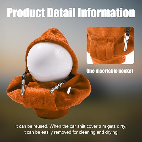 Miniatura 9 de Funda para pomo de palanca de cambios de automóvil, diseño de suéter de moda, protector de palanca de cambios suave universal, accesorios de