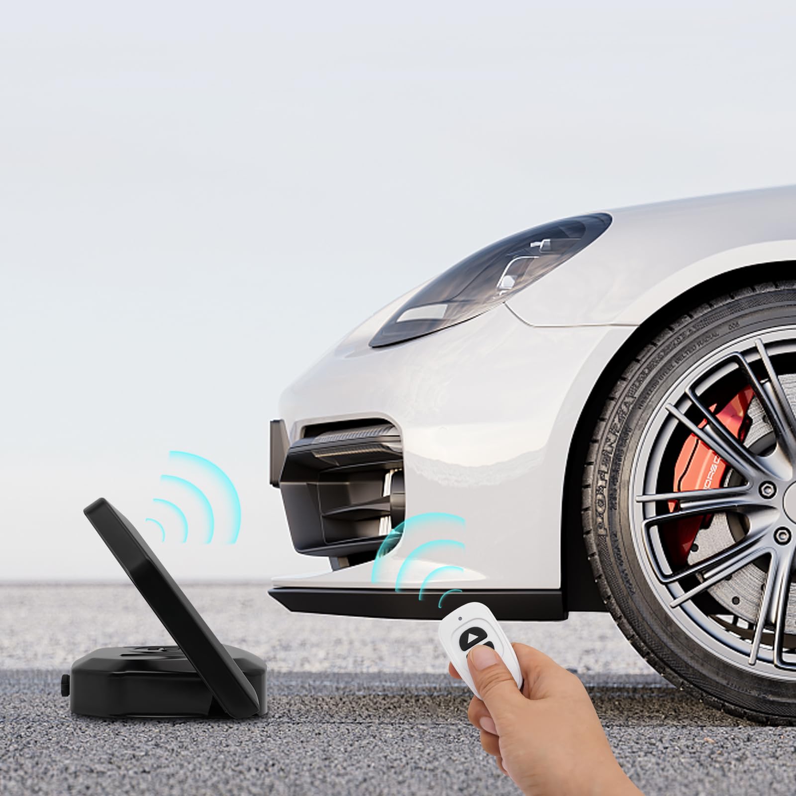 Blocco parcheggio pieghevole elettrico con telecomando, blocco parcheggio parcheggio senza fili, 180°, protezione buffer, blocco parcheggio con allarme, IP67, impermeabile, parcheggio privato