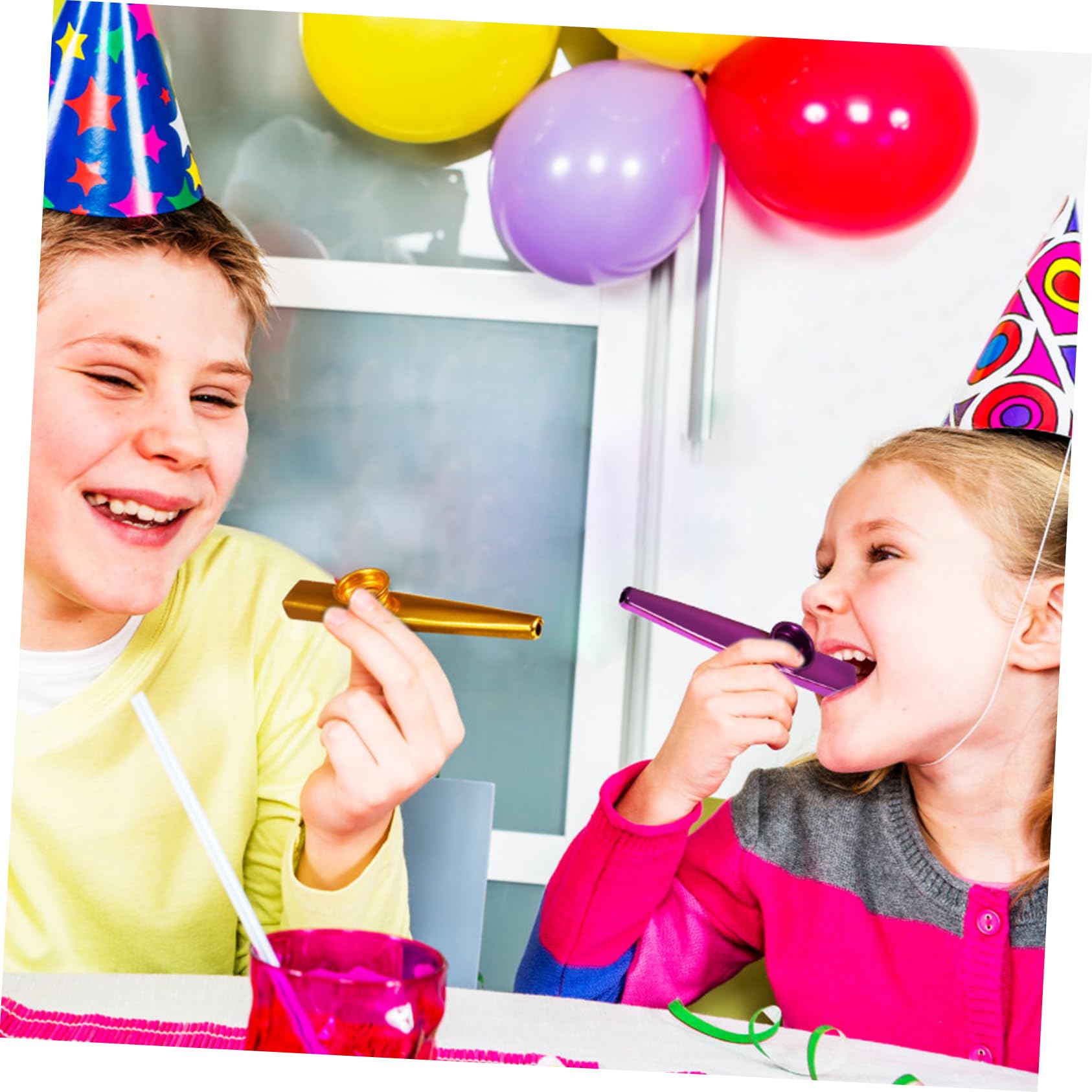 HANABASS 6 Pcs Metal Kazoo for Adults Durable Musical Instruments for Early Education Practice Smooth Grip for Comfort Versatile Use Performances