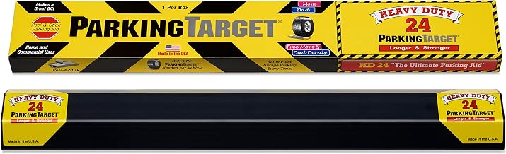 HD24: Heavy Duty ParkingTarget - Parking Aid Protects Car and Garage Walls - Easy to Install – Peel n Stick - Only 1 Needed per Vehicle – Engineered to Outlast your Vehicle - Great Gift