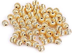 14K Yellow Gold Filled Silica Crimp End Finding Stopper Beads For