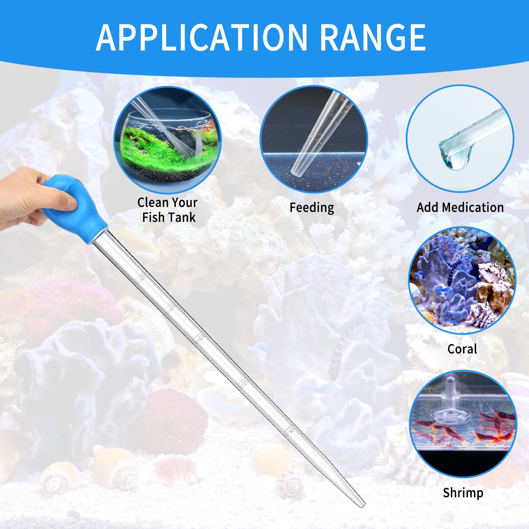 Long Pipette for Fish Tank - Coral Food Feeder -7