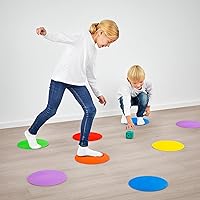 Vista 6 de 9 inch Spot Markers Flat Field Cones,Non Slip Spot Floor Dots for Soccer Basketball Baseball Sports Speed Agility Training