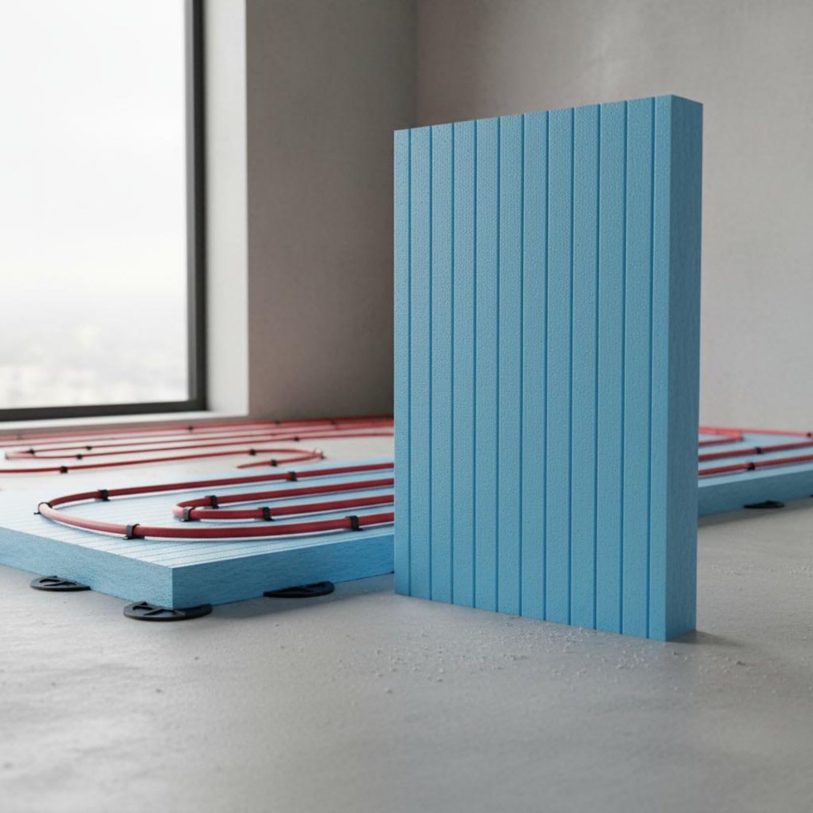 Panel de Aislamiento Rígido Térmico para Pisos y Calefacción Ayuda a Reducir la Pérdida de y Controlar la Humedad Adecuado para Proyectos de , 8 Cm De Espesor, 60x120 Cm